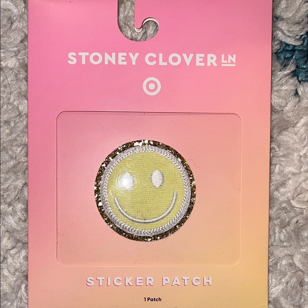 Stoney Clover Lane Gold and Yellow Smiley Patch